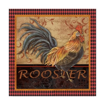 Jean Plout 'Ruler Of The Roost Series 4' Canvas Art,14x14